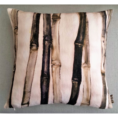 Bamboo - beige - cushion - square